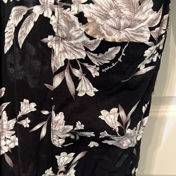 Spiritual Gangster Black and White Floral Kimono - Picture 3 of 7